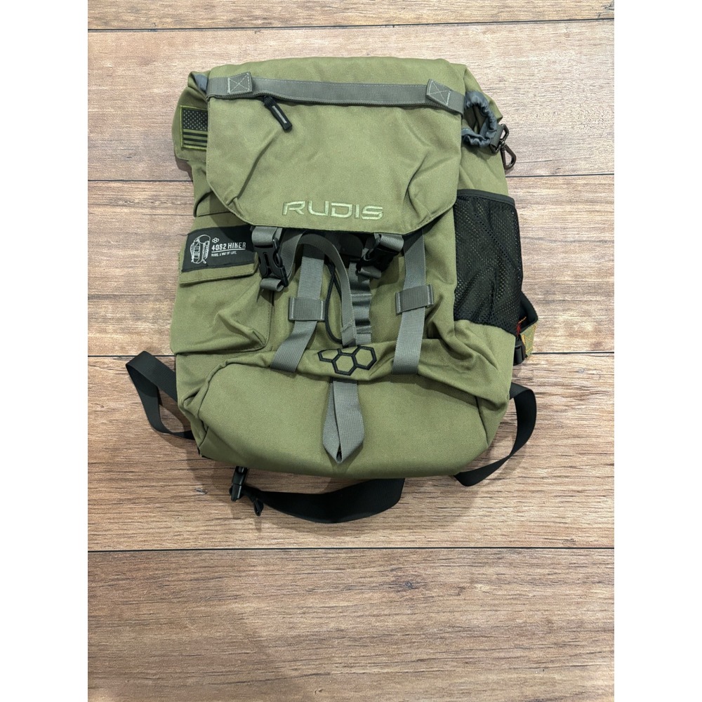 Rudis 4062 Hiker Wrestling Backpack Olive Green Laptop Sleeve 37.5L Bag